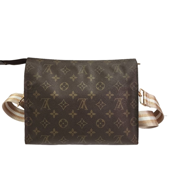 Authentic LOUIS VUITTON vintage monogram poche toilette 26 pouch crossbody bag - Picture 3 of 10